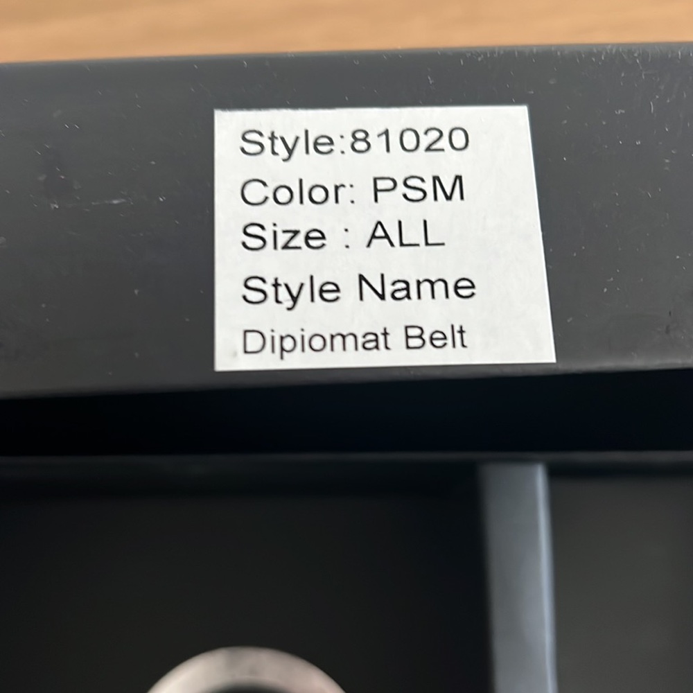 Straight Down grey belt. New with box